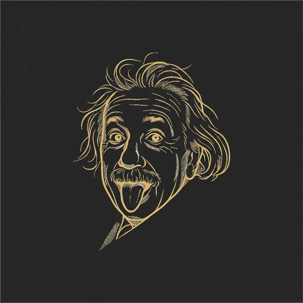 Caricatura de Albert Einstein